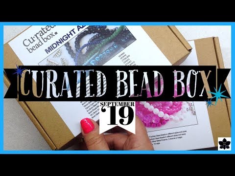 ✨SEPTEMBER 2019 ✨CURATED BEAD BOX 🎁Monthly Beaded Jewelry Making Subscription Unboxing