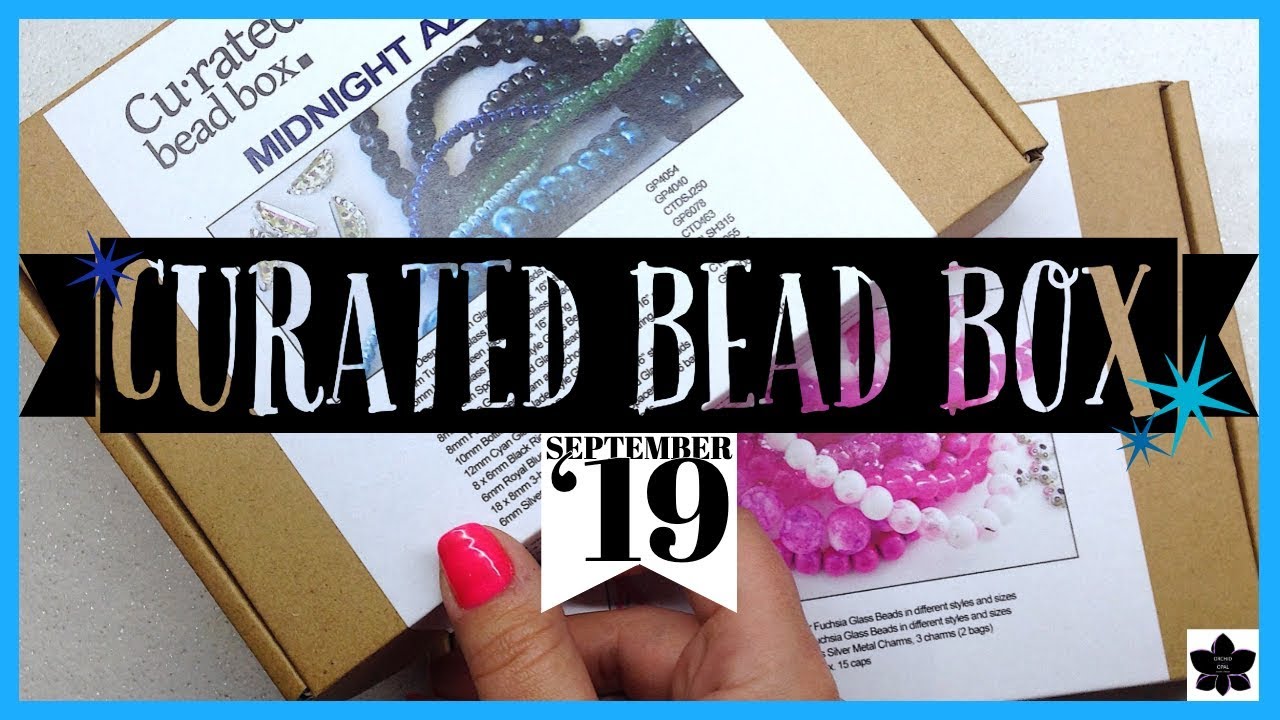 SEPTEMBER 2019 CURATED BEAD BOX 🎁Monthly Beaded Jewelry Making