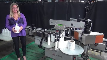 Quadrel Versaline Inline Pressure Sensitive Front/ Back and Wrap Labeler Demonstration