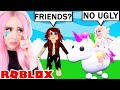 TRYING TO MAKE FRIENDS WITH RICH PEOPLE WHILE LOOKING LIKE A NOOB... Roblox Adopt Me Experiment