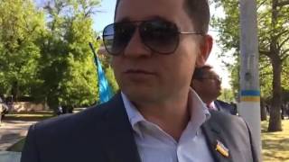 Стрім Facebook - Микола Ставицький на мітингу біля меморіалу АТО. Херсон