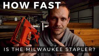 How Fast is the Milwaukee M12 Stapler? Let's Find Out!