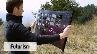 Flexible TV Display Can Be Rolled Up