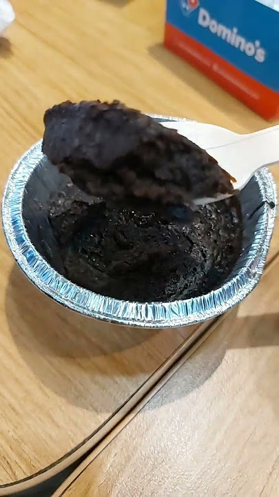 Domino's choco lava cake #domino #dominos #chocolavacake #chocolava #chocolate #chocolatecake #food