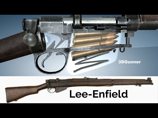 3D Animation: How a Lee-Enfield Rifle works 