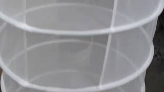 The Viagrow Collapsible Herb Drying Rack. Lightweight White Netting. 8 Levels To Dry In. About 5 Ft.