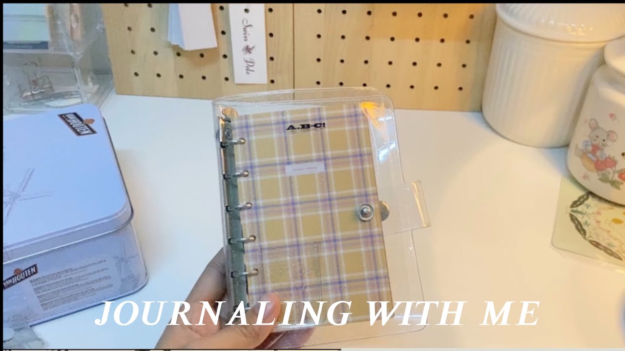 Journal with me (A7 A bubble crush binder)