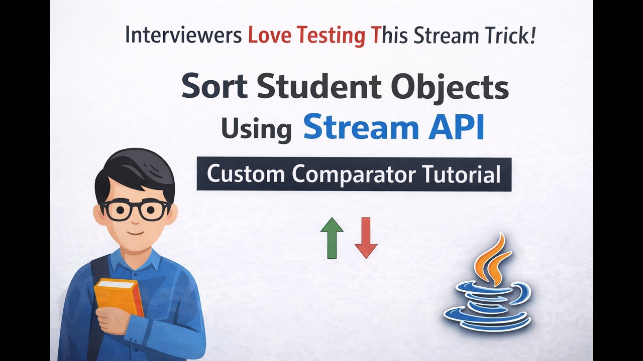 Sort Student Objects Using Stream API | Custom Comparator Tutorial ...