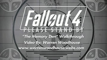FALLOUT 4 (PS4) - "The Memory Den" Walkthrough