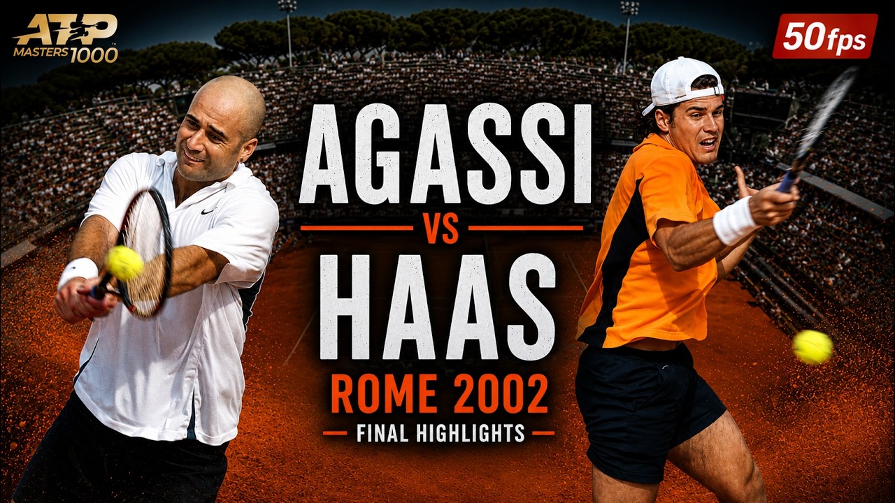 Agassi's Last Big Clay Court Title | Agassi v. Haas Rome 2002 Final ...