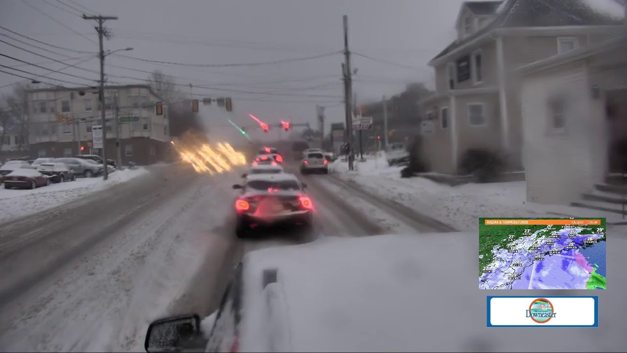 STORM CENTER Snowstorm Round 2 road conditions - YouTube