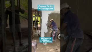 Ongoing Project. Plastering Work.                         #construction #home #skyhomes #housedesign