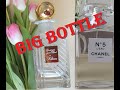 big bottle АРОМАТЫ В БОЛЬШИХ ФЛАКОНАХ  CHANEL N°5 L’Eau и   Crystal Carafe KILIAN