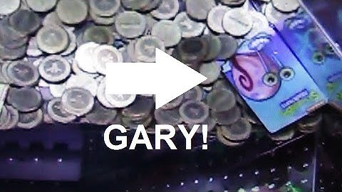 SpongeBob Coin Pusher Can I Win a Rare Gary Card?? Arcadejackpotpro