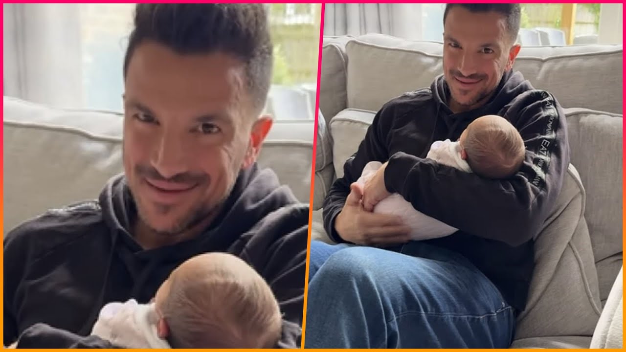 Peter Andre is "grateful" to have time to "bond" with newborn Arabella after work prevented him