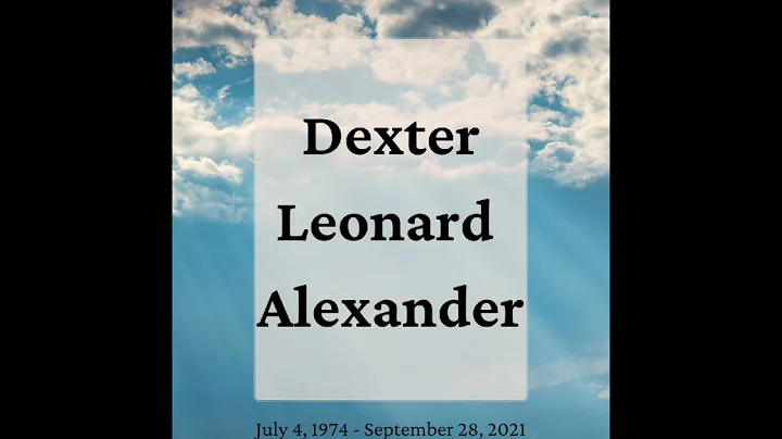 Dexter Alexander Celebration of Life Tribute Part 1