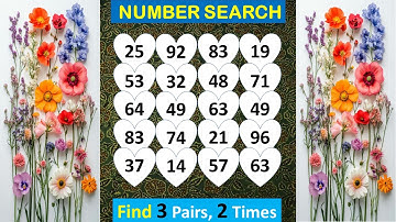 Number Search: Boost Growth of Memory #mindset #focus #peace  #memory #gameplay #puzzle #quiz #305