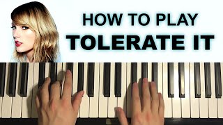 Video thumbnail of "Taylor Swift - Tolerate It (Piano Tutorial Lesson)"