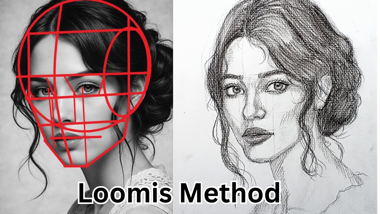 How to Draw a Woman's Face | Loomis Method | Step-by-Step | Tutorial ...