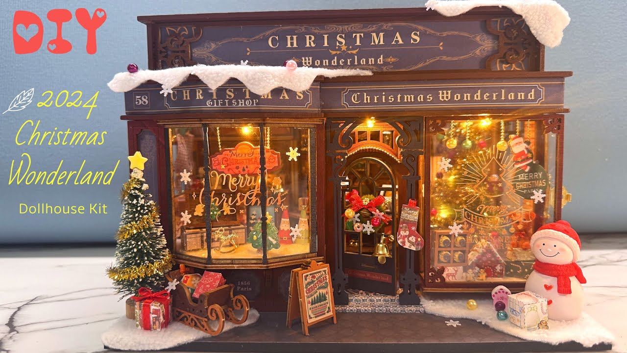 Christmas Wonderland DIY Miniature Dollhouse - YouTube