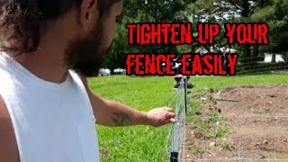 How to Tighten Up Rolled Wire Fencing Easily