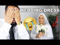 Husband Reacts to My WEDDING DRESSES!!