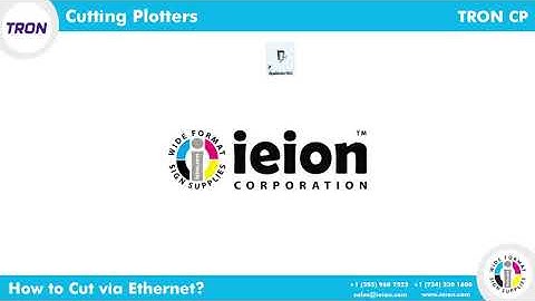 Tron Cutting Plotters- How to Cut via Enternet!