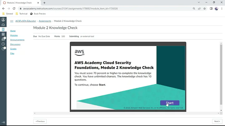 AWS Security Foundations Module 2 - Knowledge Check - Anand K