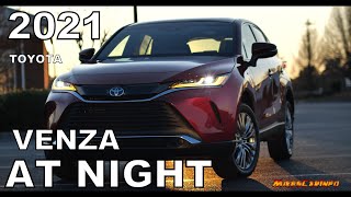 👉 AT NIGHT: 2021 Toyota Venza - Interior & Exterior Lighting Overview + Night Drive