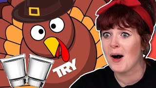 Irish People Try Dranksgiving LIVE! (Thanksgiving Special!)