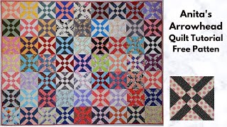 Anitas Arrowhead | Layer Cake Quilt | Scrap Quilt