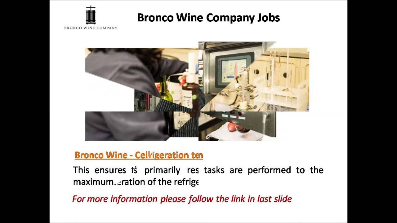 Bronco Wine Company Jobs YouTube