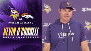 Kevin O’Connell on Wrapping Up Preseason Games & Finalizing 2026 Vikings Roster screenshot 1
