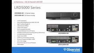 LG LRD5000 Series Security DVR Product Overview screenshot 3