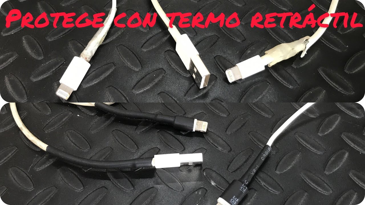 Protege tu cable usb con termo retráctil 