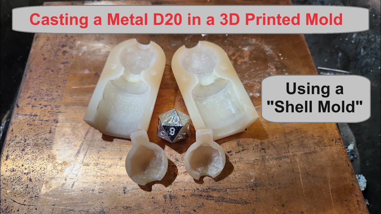 3d Printing Molds For Metal Casting - Casting Metal into a 3D Printed Mold - Part 5 - YouTube