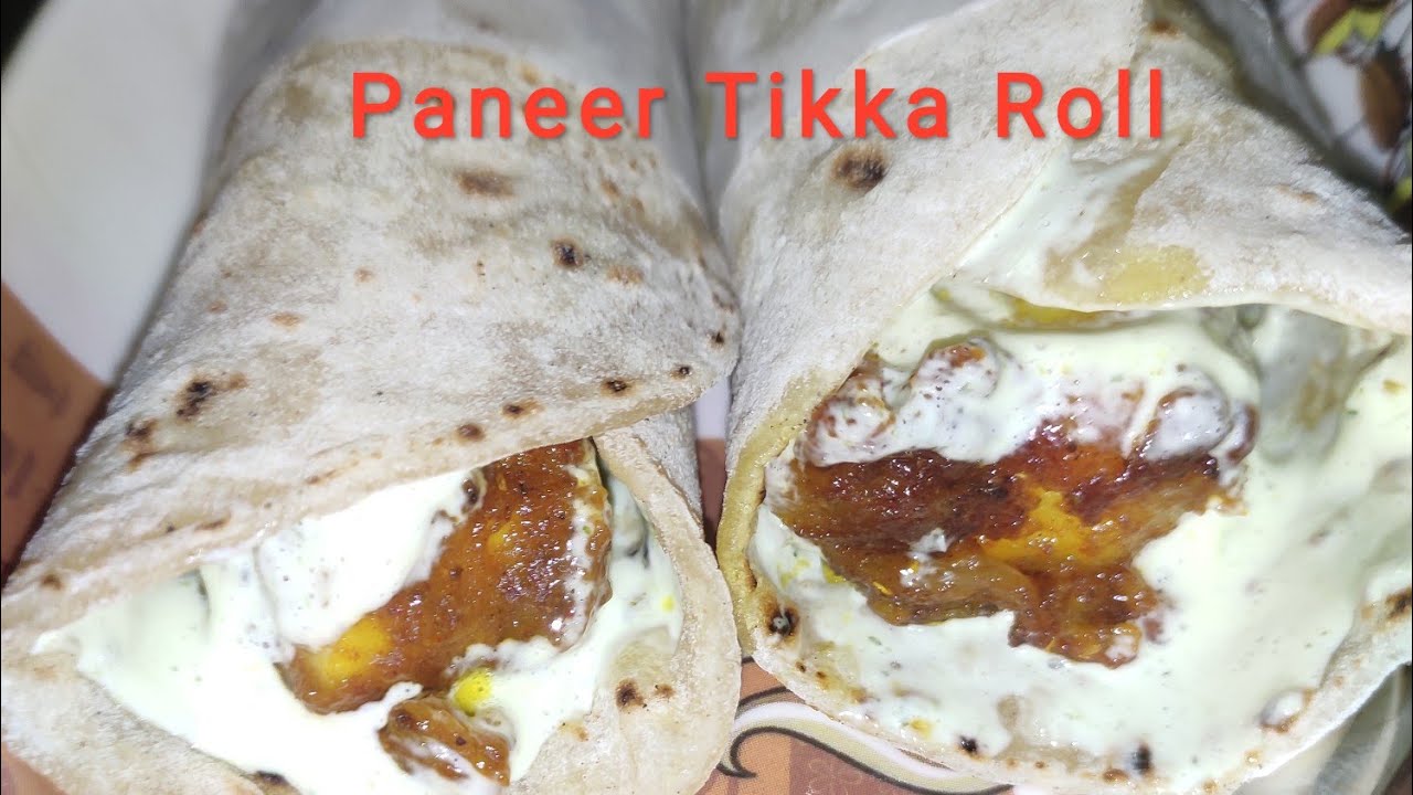 Paneer Tikka roll Paneer Frankie recipe YouTube