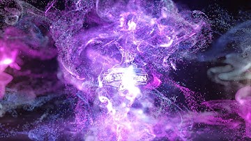Neon Fluid Particles Logo Reveal