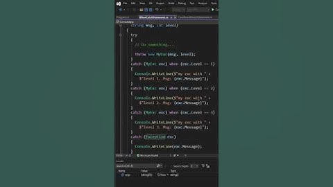 when (C# contextual keyword) - part 1 of 2  #shorts #csharp