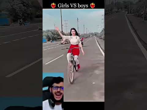 girl vs boys cycle stunt #surfing #shorts #youtubeshorts #cyclestunt #wheelie #cyclelife #rider