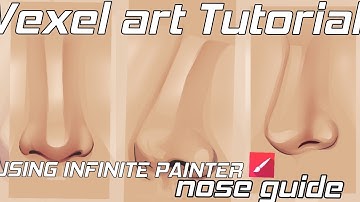 Vexel art tutorial | Guide for Nose shading xx blending | using infinite painter~