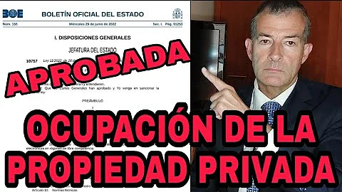 ¡TREMENDO! SE PERMITE POR LEY LA OCUPACIÓN DE LA PROPIEDAD PRIVADA.