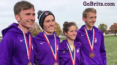 Albion runner Allison Snyder steps in the MIAA spo...