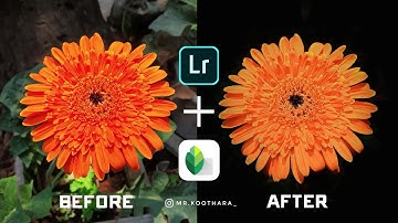 How to edit black background in mobile phone using lightroom and Snapseed