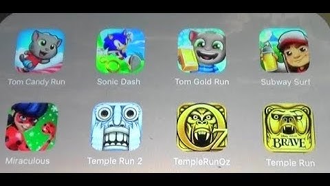 Villains,Characters in Tom Run,Candy Run,Sonic Dash,Ladybug,Temple run 2,Oz,Brave,Subway Surfers