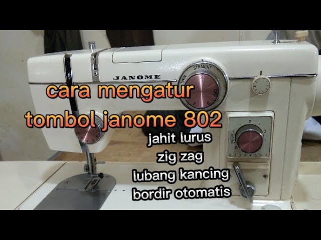 JANOME 801 Zig zag machine - YouTube