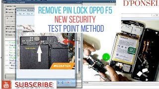 Remove pin lock oppo f5 cph 1723||new security (test point method)