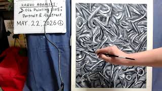 Oil painting  abstract day 5  END op1689-5 [LIVE]--  "Contemporary art"
