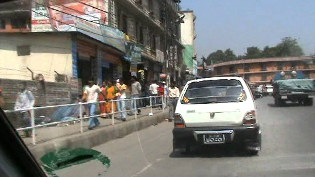 Driving Around Kathmandu Nepal May 2010