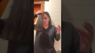 Woman tries the butterfly haircut, and it doesn't go the way she wants it to!